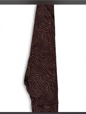 aerie Brown Zebra-Print Men's Neck Tie